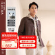 威可多（VICUTU）男士夾克綿羊毛雙面呢外套VRS88343512 巧克力 170/88A
