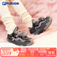 FILA FUSION斐樂潮牌女鞋BIANCO厚底潮鞋硬糖鞋跑步鞋 鍛鐵灰/黑舞鞋-FT 37.5