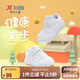 特步（XTEP）兒童童鞋男女童幼小童革面百搭魔術(shù)貼板鞋 新白色 26
