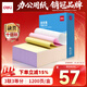 得力（deli）【缺頁(yè)十倍賠】白令海三聯(lián)三等分可撕邊針式電腦打印紙 彩色(白紅黃)送貨單1200頁(yè) BLL241-3-1/3CS