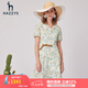 哈吉斯（HAZZYS）女裝 夏季款顯瘦氣質(zhì)優(yōu)雅減齡田園風(fēng)連衣裙AQWSC03BC29 淺米色LI L (165/88A 40)