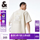 杰克·瓊斯（JACK&JONES）NBA聯(lián)名雄鹿隊夏季新款個(gè)性運動(dòng)短袖T恤字母壓印刺繡男224201230 A00 月光灰 M