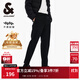杰克·瓊斯（JACK&JONES）男裝秋季商務(wù)通勤時(shí)尚舒適個(gè)性潮百搭抗皺休閑褲錐形褲子品牌男褲 E40黑色 第二批 36 185