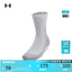 安德瑪（UNDERARMOUR）UA All Weather男女情侶運(yùn)動(dòng)羊毛混紡中筒襪-1雙裝1387068 光暈灰014 L