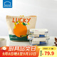 樂扣樂扣（LOCK&LOCK）清新玻璃保鮮飯盒三件套(630ml*1+380ml*1+便當(dāng)包)LNG428S604白色