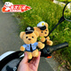 GISAEV防丟款交警小熊摩托裝飾可愛(ài)電動(dòng)車(chē)自行車(chē)玩偶創(chuàng  )意公仔掛件擺 警察小熊+交警小熊 【防盜款】
