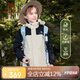 駱駝兒童三合一沖鋒衣秋冬保暖運(yùn)動(dòng)外套防風(fēng)防水抓絨衣