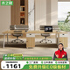 木之曉E0級職員辦公桌椅組合四人位簡(jiǎn)約現代辦公室電腦桌子屏風(fēng)工位卡座 2.4米 面對面四人位（不含椅）