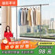 溢彩年華晾衣架落地不銹鋼曬衣架陽(yáng)臺移動(dòng)晾衣桿伸縮室內曬被子掛衣架2086