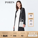 PORTS寶姿  新品商場(chǎng)同款 春季新品女裝簡(jiǎn)約中長(cháng)款條紋針織開(kāi)衫 黑/白 S M