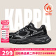 KAPPA卡帕男鞋加絨老爹鞋男2025新款鞋子男女雪地靴潮流百搭休閑運(yùn)動(dòng)鞋 黑色-加絨加厚 43
