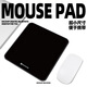 宜適酷Mini辦公鼠標墊 游戲筆記本電腦鼠標墊出差便攜小號布面鎖邊防滑 黑色 180x180x2mm
