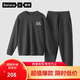蕉內(nèi)【王一博同款】絨絨500E睡衣男士保暖情侶裝秋冬家居服套裝可外穿