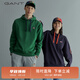 GANT/甘特男女同款情侶款美式復古上衣運動(dòng)寬松休閑連帽套頭衛衣 338墨綠色 L