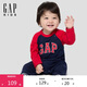 蓋璞嬰兒2025秋季新款棉質(zhì)logo小熊印花一體式連體衣兒童裝805354