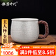 銀器時(shí)代 養生銀杯足銀999咖啡杯花茶杯多用途手工錘紋大號主人杯銀茶杯子 90克+證書(shū) 130ml 1只
