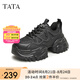 他她（TATA）龍年厚底百搭老爹鞋女休閑運(yùn)動(dòng)鞋春商場(chǎng)同款WOG15AM4 黑色 36