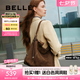 百麗七夕禮物包包女25秋商場(chǎng)同款流浪摩卡復(fù)古絨面hobo托特包8562ACX5 巧克力摩卡 F