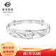 菜百首飾 銀手鐲 足銀時(shí)尚優(yōu)雅“花開(kāi)富貴”手鐲 推拉銀鐲 定價(jià) YS 花開(kāi)富貴鐲