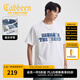 卡賓（CABBEEN）【32/1X2渦流紡】短袖男士T恤牛仔視覺(jué)結構設計短袖T恤男 米白色12 L /175/50
