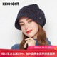 卡蒙（Kenmont）淑女針織貝雷帽女秋冬復古韓版鴨舌貝雷帽休閑百搭堆堆帽加厚9202 藏青色 均碼 58cm