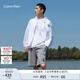 Calvin Klein Jeans夏季男士休閑通勤印花ck抽繩腰純棉針織運動短褲J325563 P2D-星灰 L
