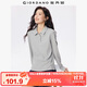 佐丹奴Polo衫女純棉雙面布純色氣質(zhì)長(zhǎng)袖翻領(lǐng)休閑上衣05312790