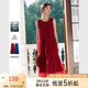 梵希蔓萊賽爾無(wú)袖背心連衣裙女205年夏季新款海邊度假風(fēng)法式長(cháng)裙 A0782 磚紅色 L