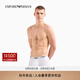 EMPORIO ARMANI/阿瑪尼官方旗艦男士三條裝純棉彈力平角內褲套裝 【三條裝純棉微彈】黑色/藍色/白色 L