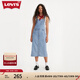Levi's【商場同款】李維斯女士時尚百搭牛仔背帶連衣裙 藍色 S