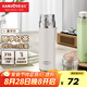 金灶（KAMJOVE）泡茶壺燜茶壺雙層保溫杯316不銹鋼內(nèi)膽茶水分離大容量泡茶杯水杯 象牙白 420ml