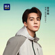 海瀾之家（HLA）夾克男25新【曾舜晞同款】連帽鑲拼時(shí)尚外套男春HWJAD1J056A 卡其鑲拼56 XL 180/96A 推薦151~164斤
