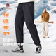 駱駝男裝秋冬抗靜電軟殼褲加絨保暖防水束腳休閑褲女M15CZ19028