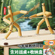 巧巧兔六年級成品關節(jié)可動竹節(jié)人對戰(zhàn)玩具男女孩雙人親子互動對戰(zhàn)桌套裝