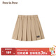 PawinPaw小熊童裝春夏新款女童百搭半身裙百褶裙學(xué)院風(fēng)