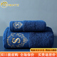 Merkatz浴巾【精選新疆長(cháng)絨棉】高級大浴巾家用純棉吸水全棉酒店毛巾超大人男女裹巾 深邃藍兩件套【浴巾+毛巾】