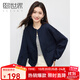 熙世界（sllsky）工裝感棒球服女士短外套2025年春裝新款百搭小個(gè)子夾克上衣 學(xué)院藍(lán) M