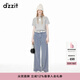 DZZIT【爆款補(bǔ)單】地素立體花朵短袖T恤春秋新款甜美少女風(fēng) 淺灰色 M