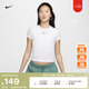 耐克（NIKE）女子修身T恤秋季針織舒適垂墜經(jīng)典N(xiāo)IKE SPORTSWEAR FV5509 100白/黑 M