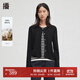 播商場(chǎng)同款秋新款黑色假兩件針織開(kāi)衫女BDR3SD1916 K40玄黑 S