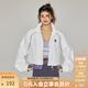 KAMA卡瑪戶外短款外套女夏秋季登山服新款防曬衣辣妹風棒球服潮流上衣 白色（春秋款） S