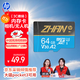 惠普（HP）64G TF卡MicroSD 適用大疆pocket3 action4 運動(dòng)相機無(wú)人機 影石 360 內存卡 存儲卡 U3A2V30