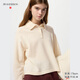 優(yōu)衣庫合作款/女裝柔軟綿羊毛POLO領(lǐng)針織衫/毛衣毛衫25新款479896 01 乳白色 M