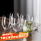 青蘋(píng)果玻璃杯家用待客杯子喝水綠茶杯果汁牛奶啤酒杯440ml茶水杯六只裝