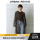 UR冬季新款女裝法式慵懶風(fēng)寬松落肩針織開(kāi)衫UWH940121 咖啡色 (偏寬松) M