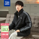 唐獅（TonLion）2023男裝立領棉衣寬松短款棉襖學生棉服 黑色 XXL 