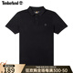 添柏嵐（Timberland）T恤男 夏季新款戶外運動半袖純棉寬松透氣商務休閑翻領短袖polo衫 A24H2X65/黑色 XL 185