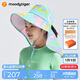moodytiger兒童防曬帽透氣夏季男童帽子印花旅行寬檐可調(diào)節(jié)松緊女童遮陽帽