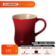 酷彩（Le Creuset） 炻瓷400毫升馬克杯子咖啡早餐辦公家用茶水杯麥片早餐杯陶瓷歐式 400ml馬克杯紅色
