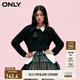 ONLY秋冬甜美風(fēng)鏤空亮絲寬松圓領(lǐng)毛衣女|123313026 H1Z 黑色BLACK M 165/84A